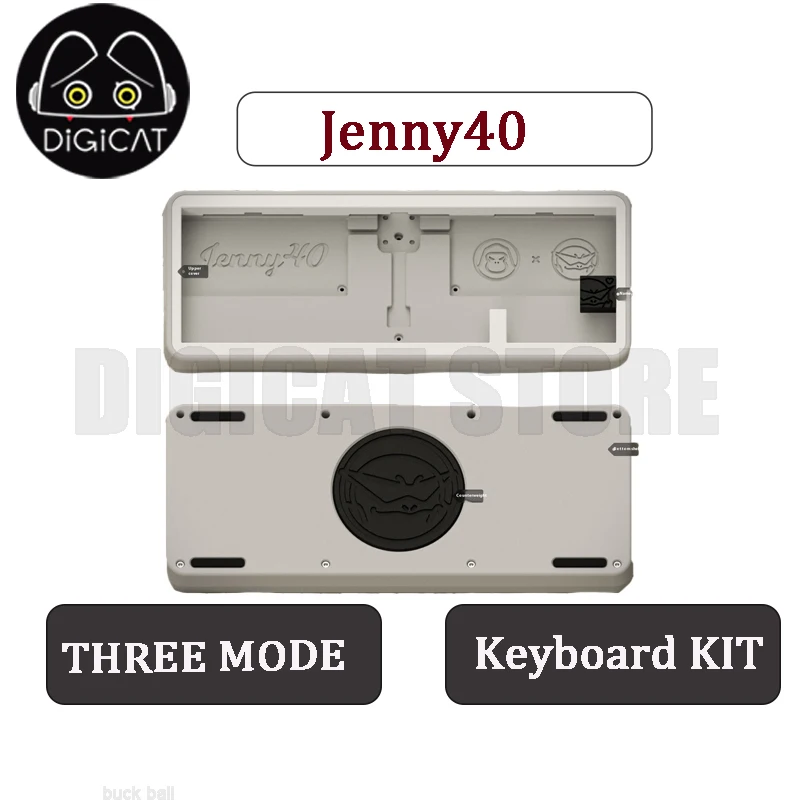

Комплект механической клавиатуры Jenny40, 3 режима, беспроводная прокладка Bluetooth, Hi-Fi, индивидуальный комплект клавиатуры с одним ключом и прорезями, аксессуар