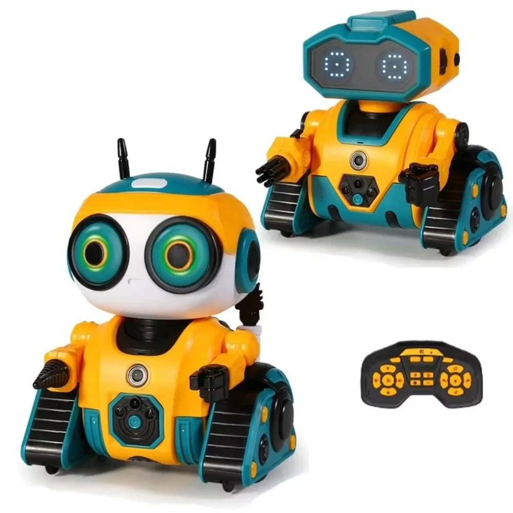 2.4G RC Induction Programming Robot Track Chassis Light Dance Music Toy For Kids Home Classroom Gift