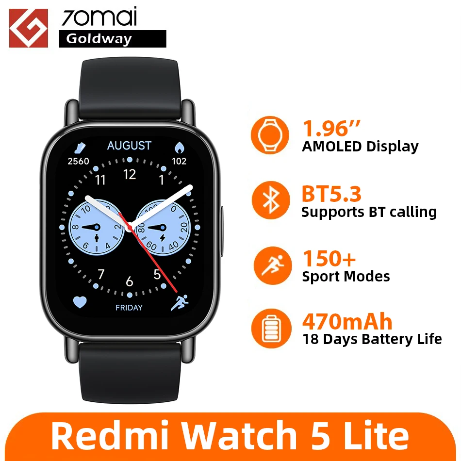 Global Version Xiaomi Redmi Watch 5 Lite Bluetooth Phone Call 1.96