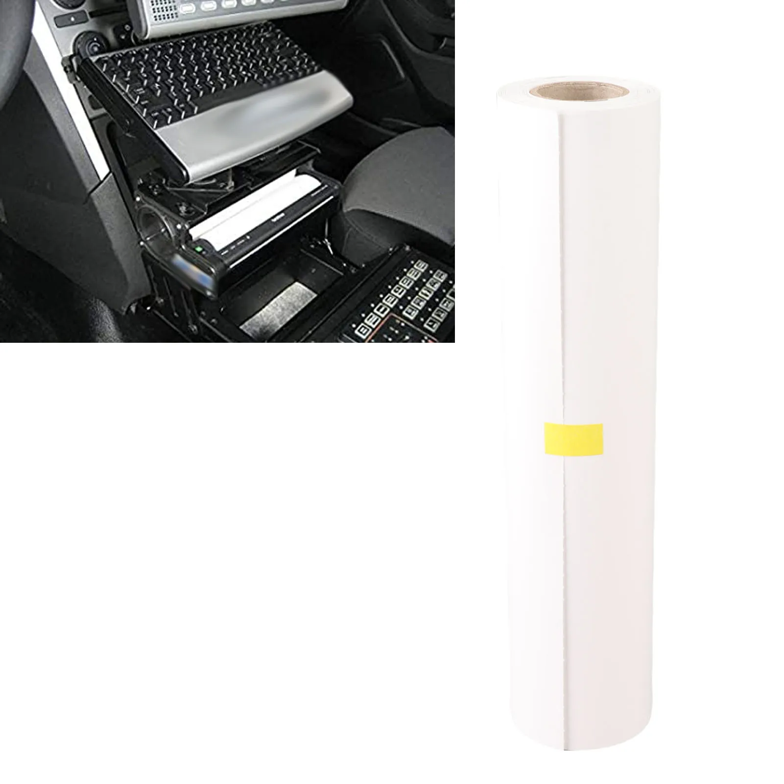 ورق الإيصالات الحرارية ورق الطباعة الحرارية مريح وعملي لتحديد المواقع باللون الأسود وبسيط للطابعة