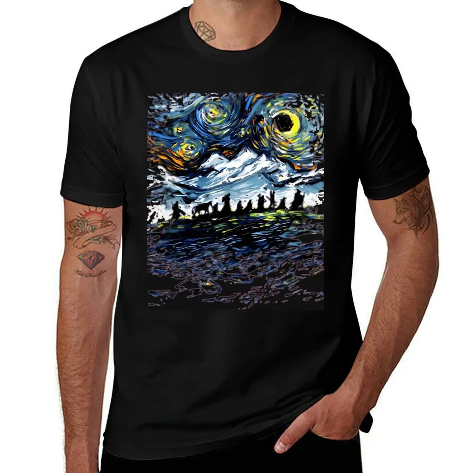 

Van Gogh Never Saw The Fellowship Premium T-Shirt man t shirt heavy cotton essential t shirt