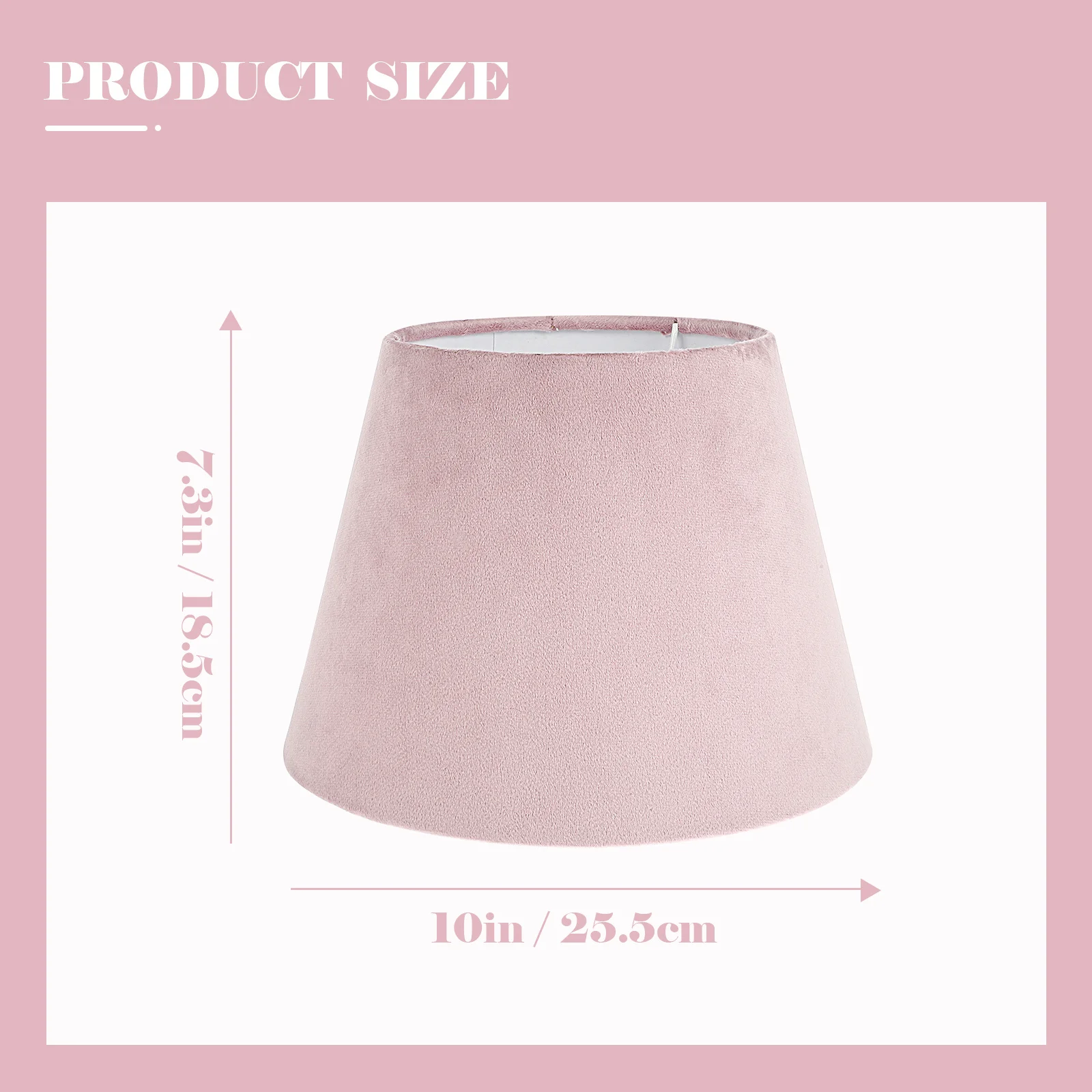 Cloth Art Shade White Lining For Desk Lamp Tabletop Bedside Light Durable Wear-Resistant Protective Cover Sturdy