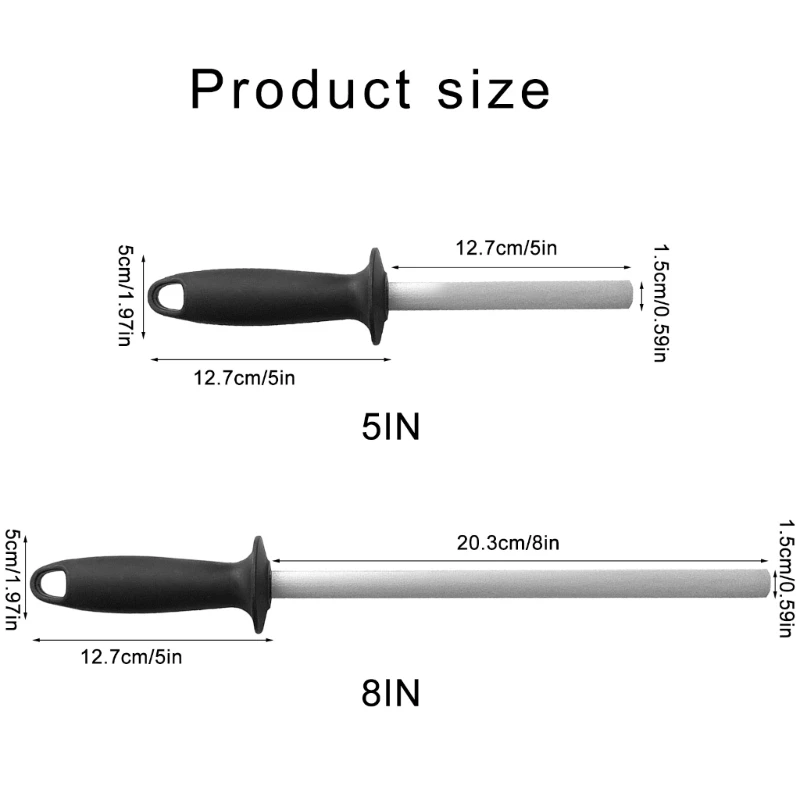 Professional Cutter Sharpener Rod Kitchen Cutter Sharpening Rod Diamond Rod Sharpener for Pruning Shears Garden Tool Dropship