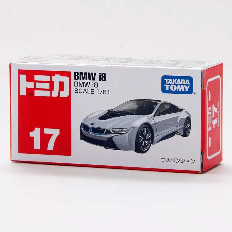 TAKARA TOMY Tomica-coche deportivo eléctrico rojo para niños, vehículo de juguete de aleación, modelo de Metal fundido a presión, regalos para