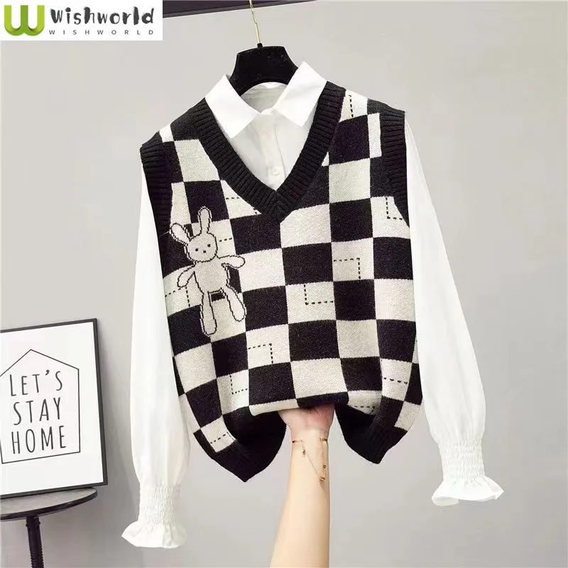 Women's Knitted Tank Top Spring and Autumn 2023 New Popular Women's Wear Design Sense Sweater Tank Top Fashion Outwear