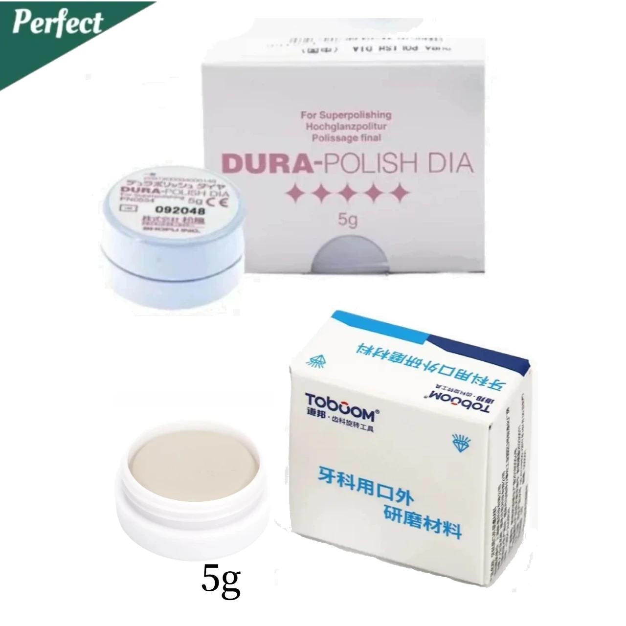 5g /Bottle Dental Diamond Polishing Paste Dental DURA- Polish DIA for Dental Zirconia Glass-ceramic Porcelain Fine Polishing