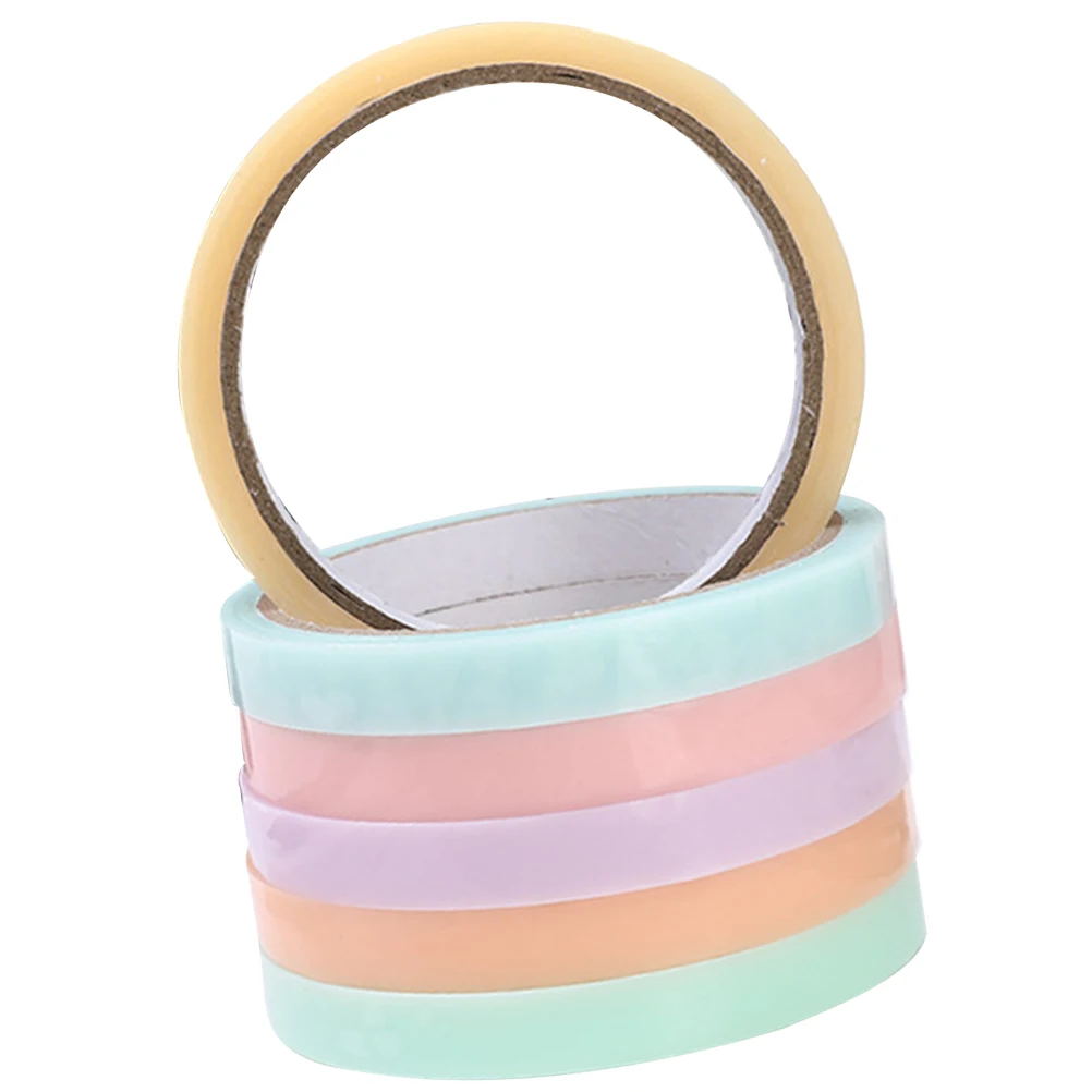 

6pcs 6 Rolls Sticky Ball Tapes Funny Diy Adhesive Tapes Random Color Stress Relief Balls Glue Decompression For Adults Students