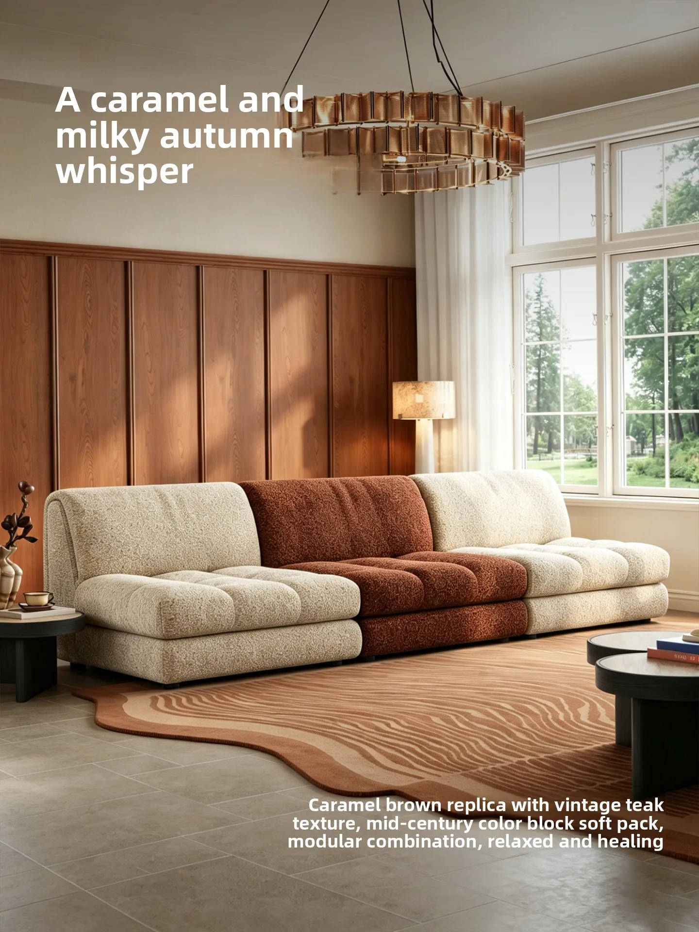 cx medieval cream style fabric, modern living room furniture color matching combination sofa can be disassembled and washed