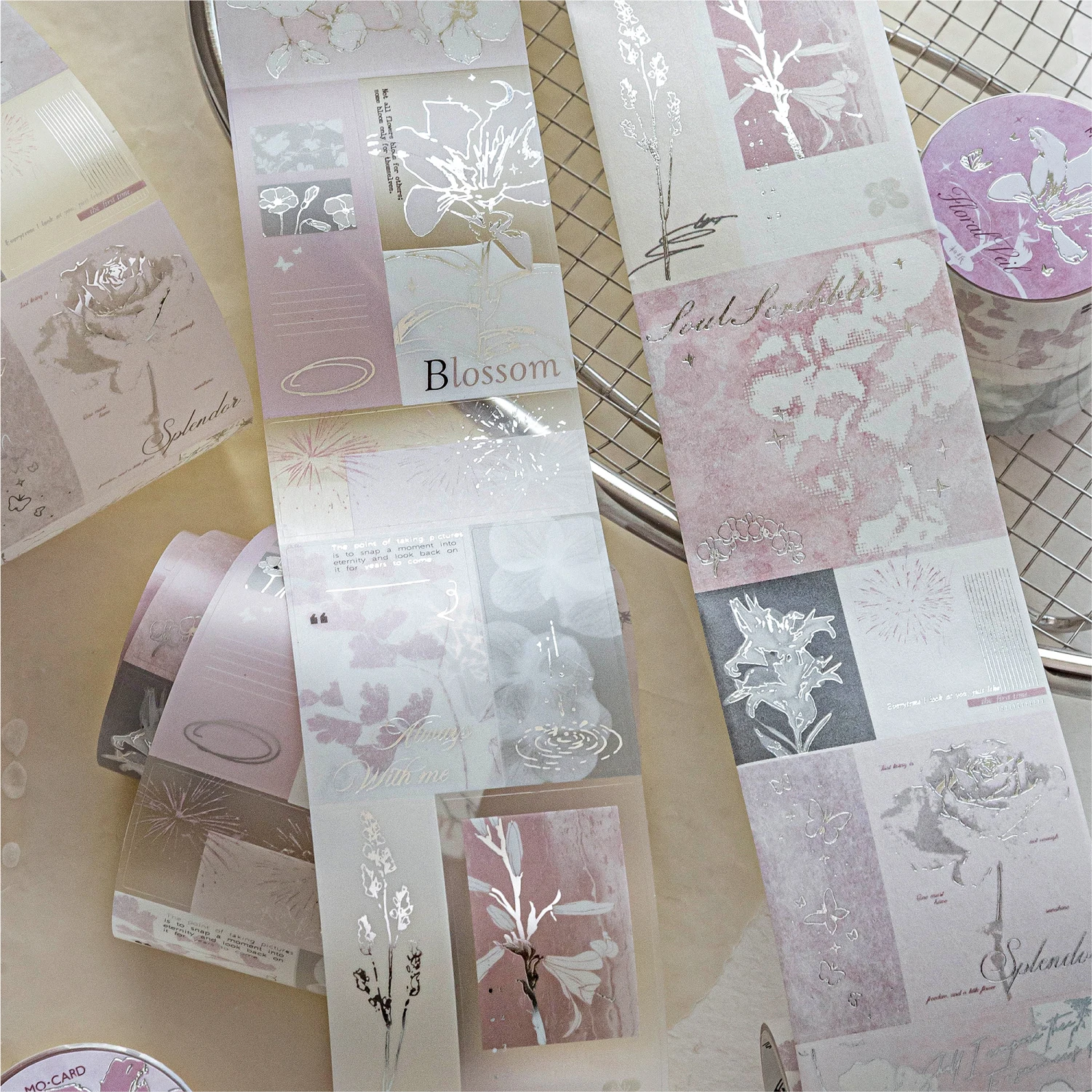 50mm*2m PET Washi Tapes Static plants DIY Scrapbooking Decor Photo Album Collage Junk Journal Materials Aesthetics Stickers - view 5
