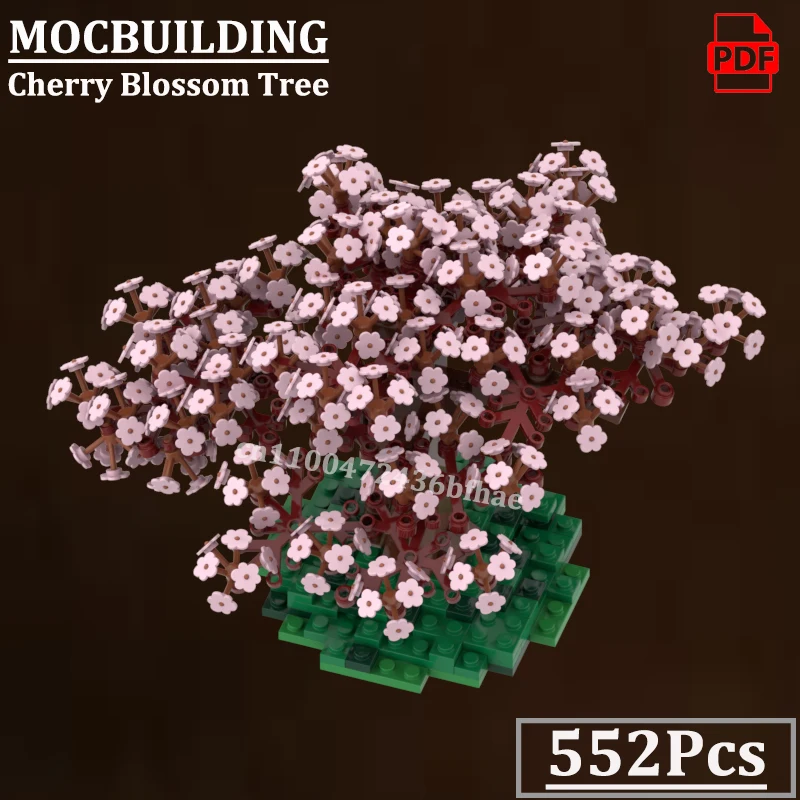

Модель дерева вишни MOCBUILDING, городская улица, зелень, парк, декор, строительные игрушки, подарок