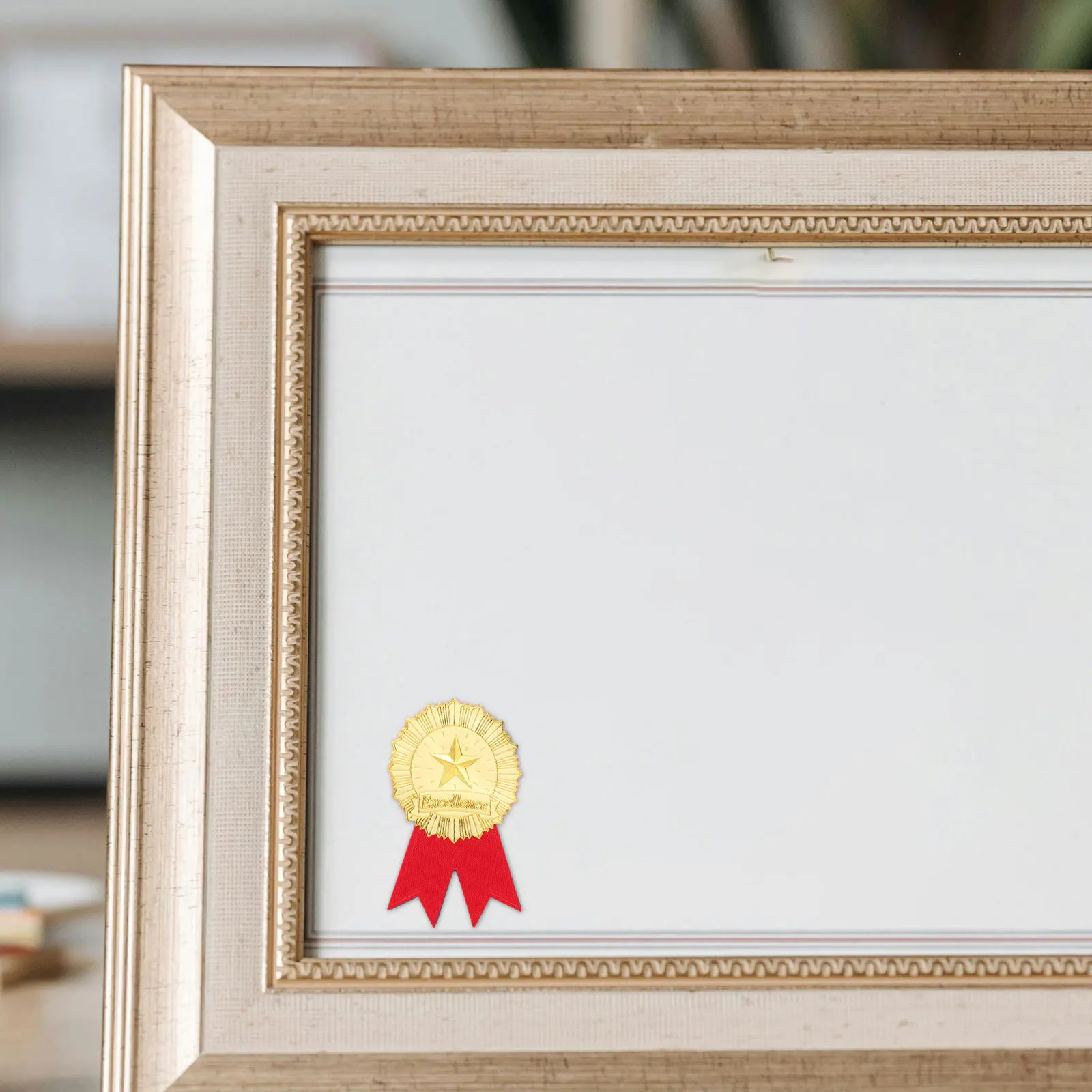 1Set European Style Excellence Stickers Certificate Award Seal Stickers Graduation Achievement Decorative Labels