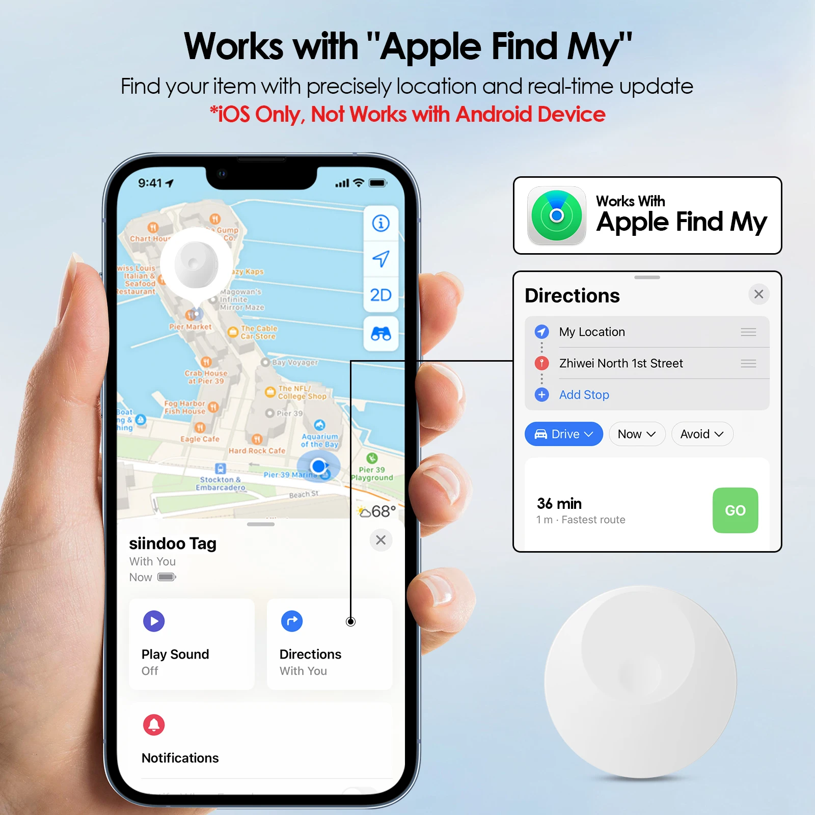 MINI Smart GPS Tracker Haustiere Anti-Verlust-Schlüssel Micro GPS Geeignet für Auto Tablet Telefon Haustiere Rucksack Schlüssel Gepäck Austauschbare Batterie