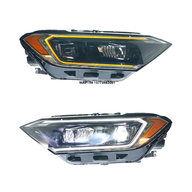 

2 Pieces for Jetta Mk7 Headlights 2019 2024 Jetta A7 LED Front Lamp Upgrade Car Accessories VW Head Light Assembly