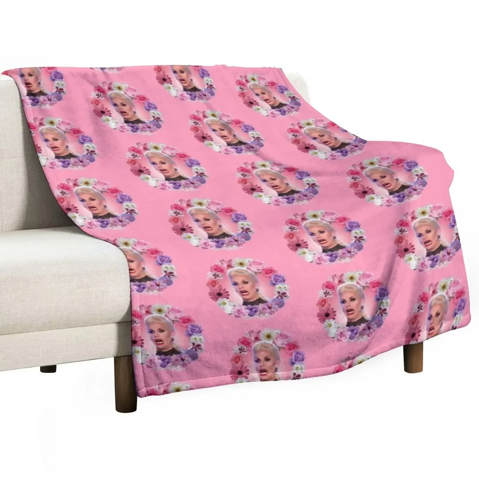 

Shocked Katya Zamolodchikova - Rupaul's Drag Race Throw Blanket Flannel Fabric Luxury Designer Fashion Sofas Blankets