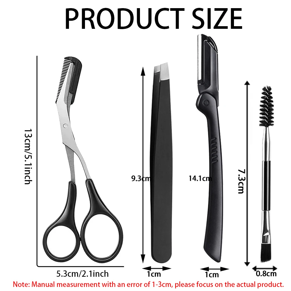 15 pçs conjunto de navalha de sobrancelha multiuso rosto lâminas para mulheres e homens dermaplaning fácil de usar cortador lâminas de barbear ferramenta de maquiagem