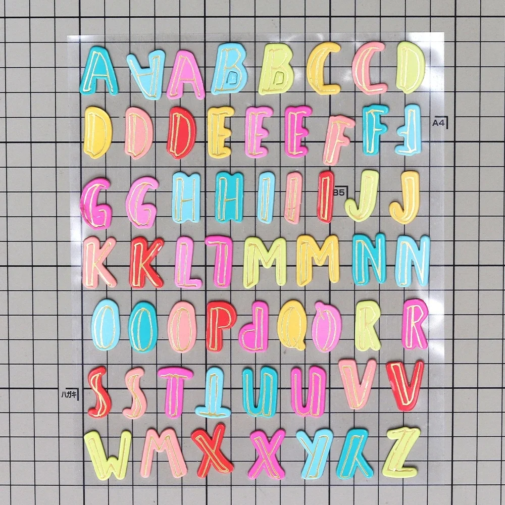 Creative Path Alphabet-Aufkleber mit englischen Buchstaben, selbstklebende goldene Scrapbooking-Deko-Aufkleber für die Kartenherstellung, Planer, Journaling – Detail 31