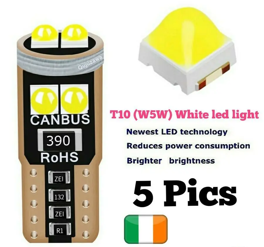 

2X T10 Автомобильные светодиодный ные лампы 501 W5W CANBus без ошибок, лицензионный Parkin внутренний 65000k 6SMD