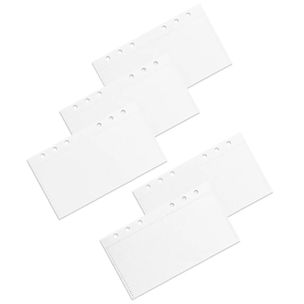 5 Pcs Binder Pocket Set Reusable Loose Leaf Budget Pockets Saving Money PP Cash