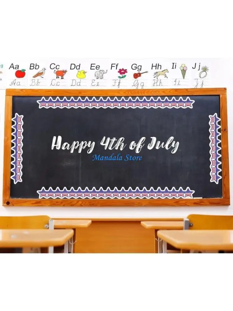 

U2JC Star Bulletins Board Border Classroom Blackboards Whiteboards Decorations Craft