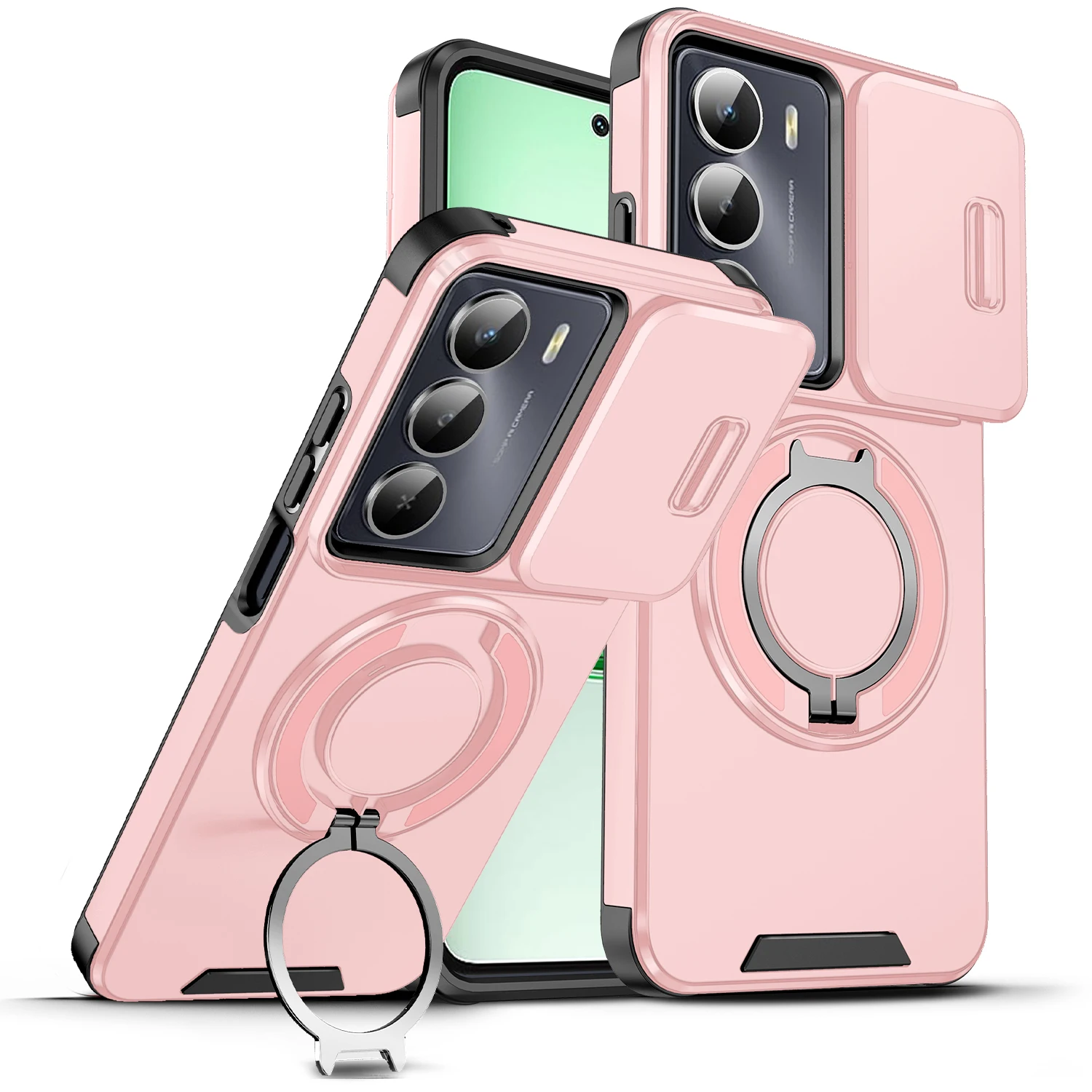 

Для Realme C75X C71 4G P3 Ultra P3X P4 Narzo 80 Pro 5G магнитный чехол для телефона с беспроводной зарядкой, силиконовый защитный чехол, кронштейн