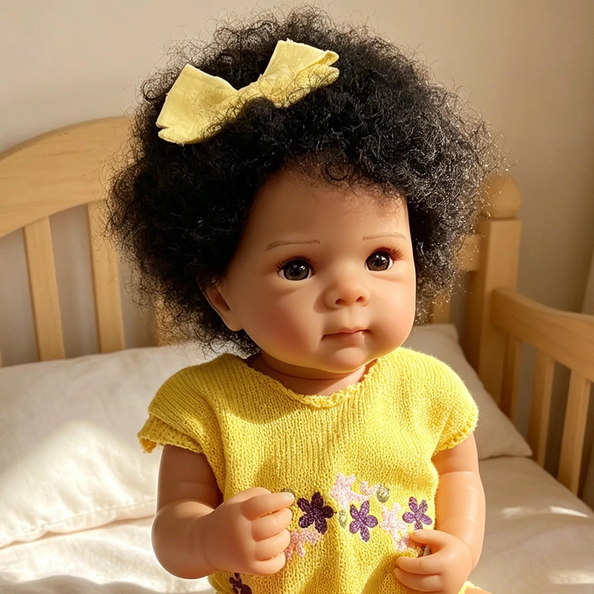 19-calowa lalka Reborn z ciemn – Baby Products For Curly Hair recenzja i cena