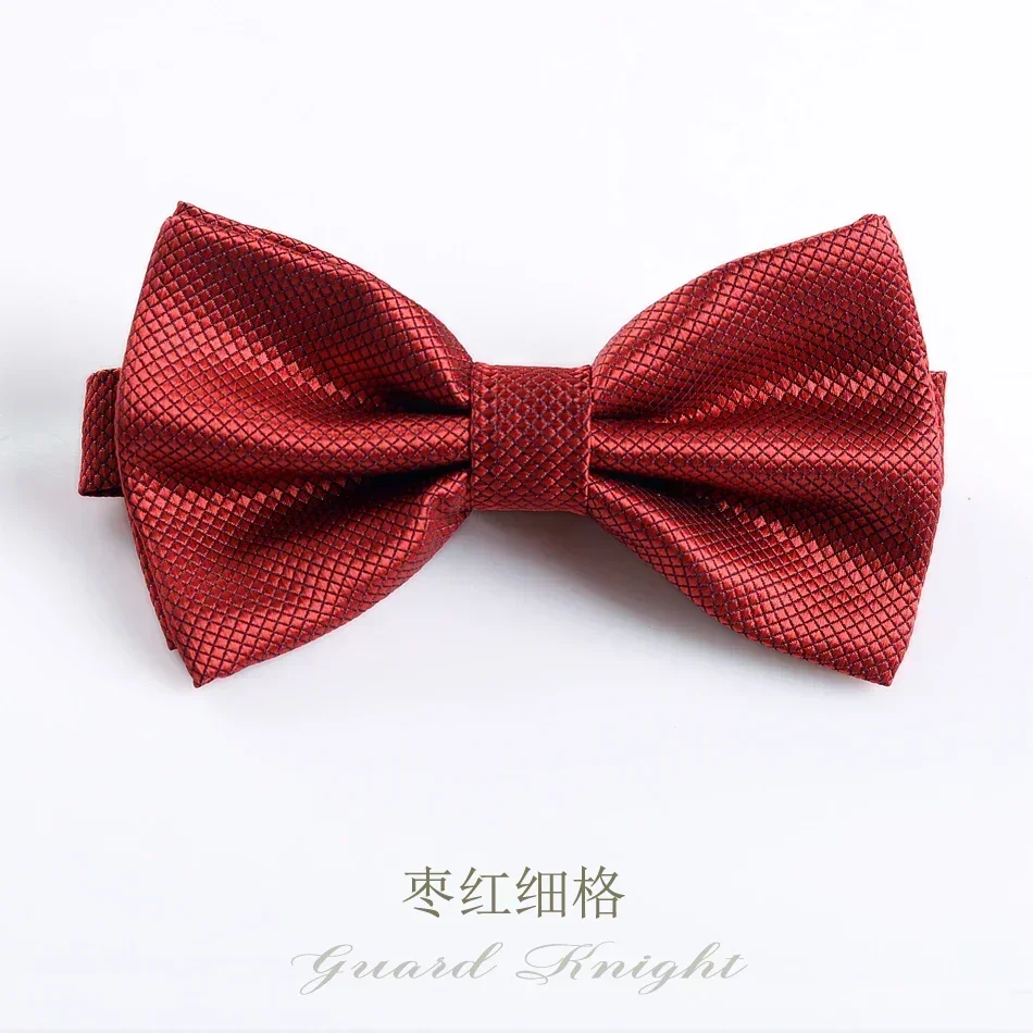 Bow tie male wedding best man groom black formal bow tie Burgundy men's dress bow female free mail