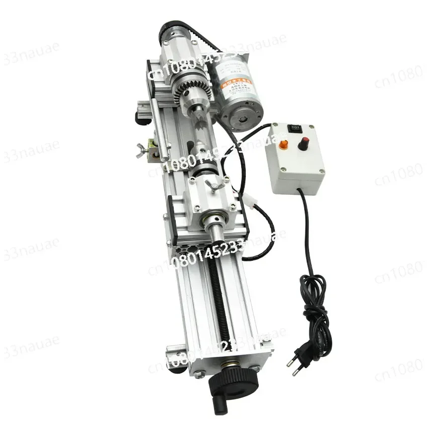 Lathe Polishing Machine Mini Metal Woodworking Lathe Stepless Speed Regulation High Precision Mini Lathe Beads Machine 220V 280W