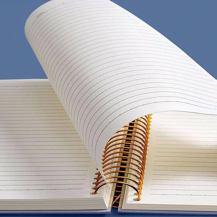 B5 Hardcover Coil Spiral Notebook With 300 Inner Pages 150 Sheets Line Grid Blank for Students