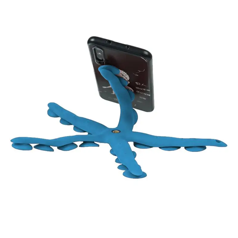 Octopus Phone Holder Flexible Rubber Tentacle Camera SLR Stand Bendable Suction Cup Mount & Holder For Live