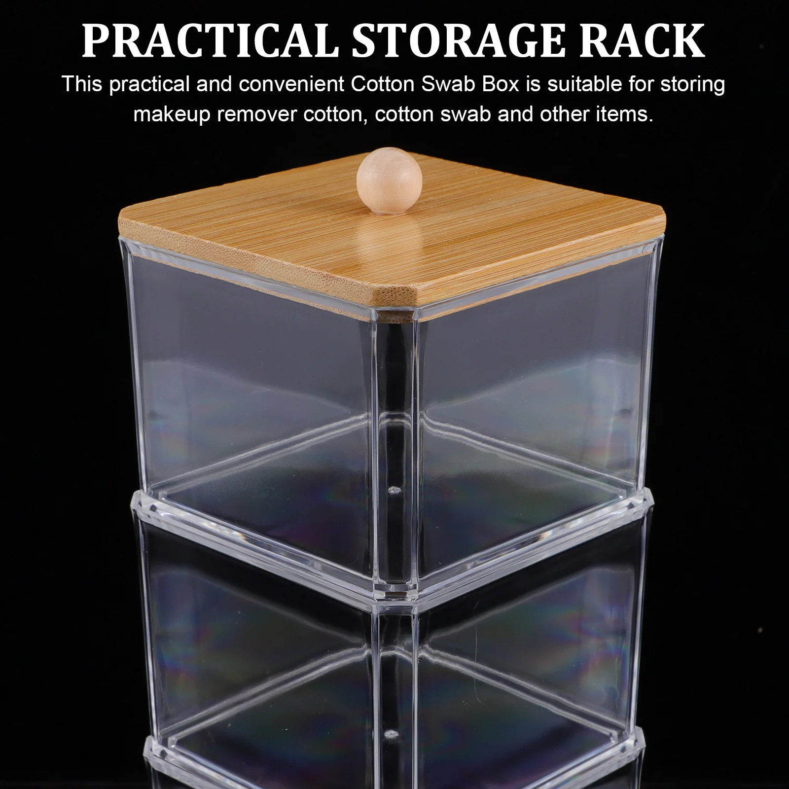 

Coffee Filter Bowl Storage Box Clear Stackable Plastic Organizer For Cotton Pads Toothpicks Jewelry Household Small