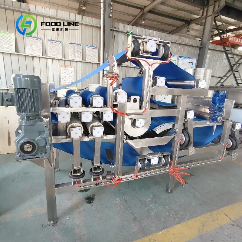 Custom Industrial Apple Fruit Juice Belt Press Machine with Motor 3000Kg/H Capacity High Productivity Belt Type Juice Extractor