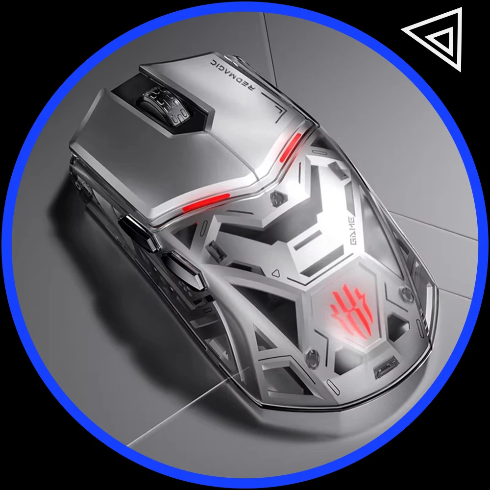 Nubia GS001S Gaming Mouse Three Mods Nordic Chip 8K PixArt PAW3395 Sensor Wireless Mouse Low Delay Light Weight Mouse Gamer