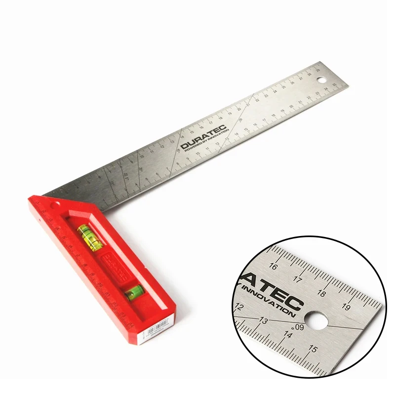 90 Degree Turn triangle and right angle corner ruler 200mm 300mm 400mm Plastic handle For Woodworking Measuring Tools