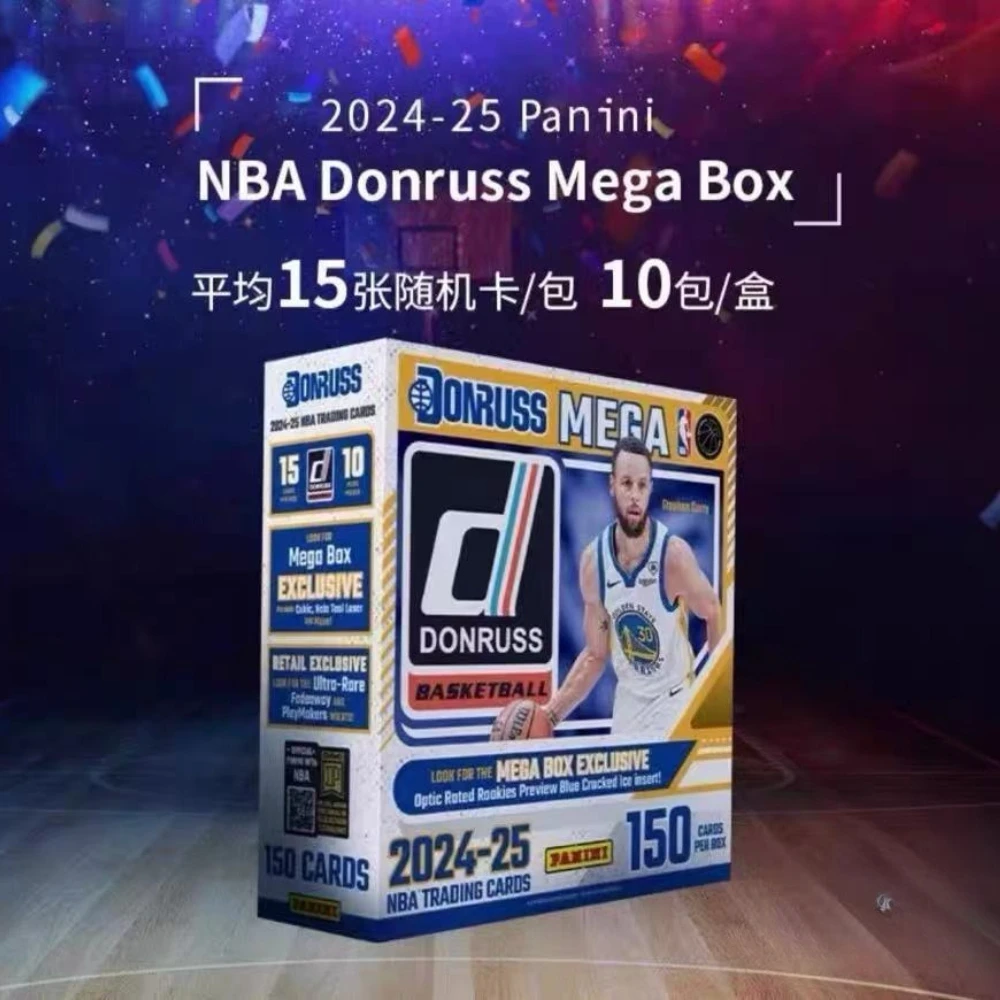 2024‑25 Panini Donruss NBA Basketball Mega Box,Factory Sealed Exclusive Cracked Ice Parallel Rare Athlete Hobby Collectible Gift