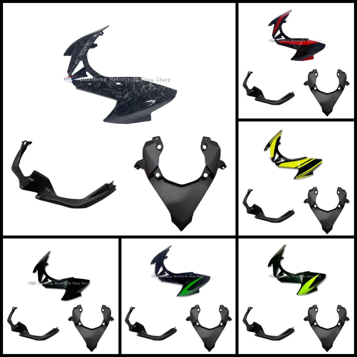 

Для Kawasaki Z650 2020-2023 мотоциклетная фара, обтекатель, верхняя носовая маска, передний кронштейн сигнала, нижняя крышка панели