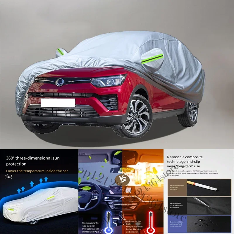 For SsangYong Tivolan Auto Anti snow Anti dust Anti-uv Anti peeling paint And Anti Rainwater 210t car cover Car cover protection