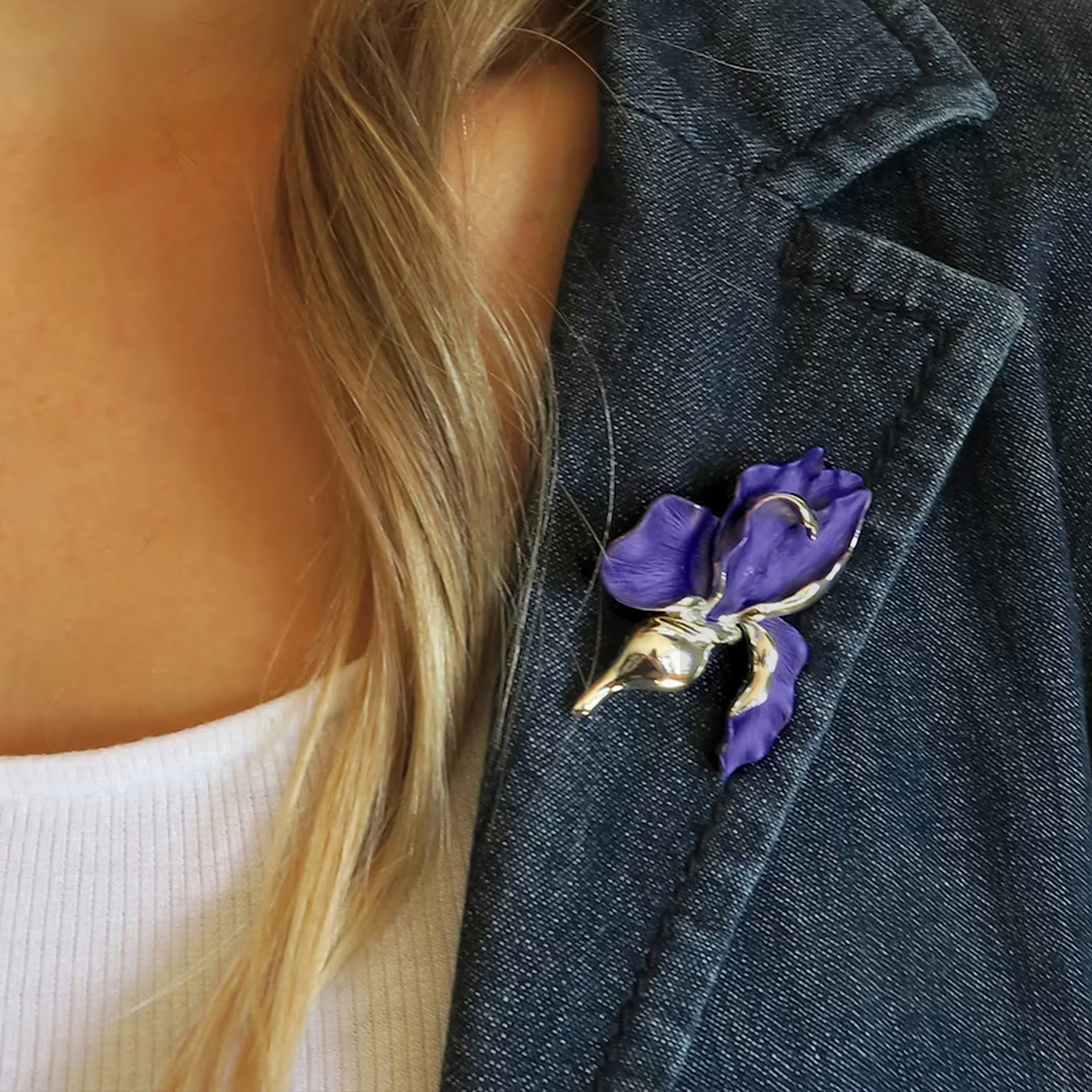Beaut & Berry Klassieke Emaille Phalaenopsis Orchidee Broches voor Vrouwen Plant Bloem Pins Casual Party Vrienden Accessoires Nieuwe Geschenken