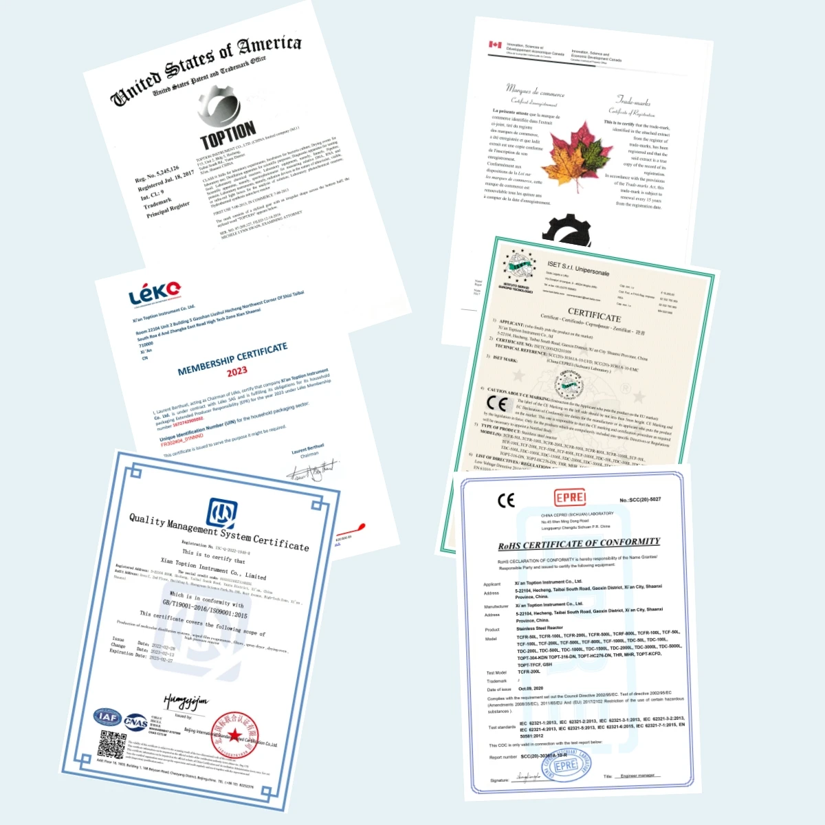 Reattore per cristallizzazione dell'attrezzatura chimica del cristallizzatore dell'acciaio inossidabile TOPTION 100L