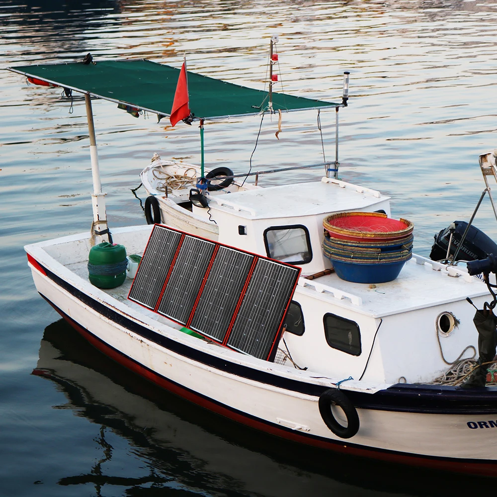 رائجة البيع Dokio New18V 300 واط 320 واط مرنة قابلة للطي في الهواء الطلق الألواح الشمسية المحمولة التخييم للسفر قارب RV سيارة الاستخدام المنزلي #6