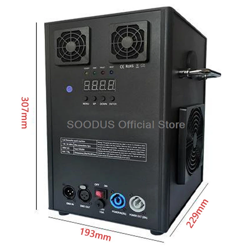 500W 700W Electronic Cold Spark Fireworks Firework Machine DMX Remote Control For DJ Wedding Celebration Sparkular Fountain