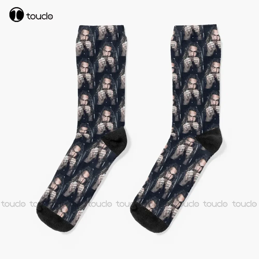 Jason Momoa Socks Winter Socks For Women Personalized Custom Unisex Adult Teen Youth Socks 360° Digital Printing Streetwear