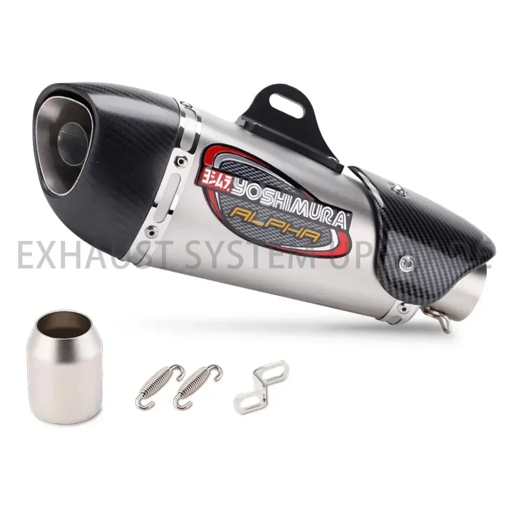 

Universal 51mm Motorcycle Exhaust Alpha Muffler R3 MT07 FZ1 R6 R15 ZX6R ZX10 Z900 Z400 1000 CBR1000 GSXR1000 with DB Killer