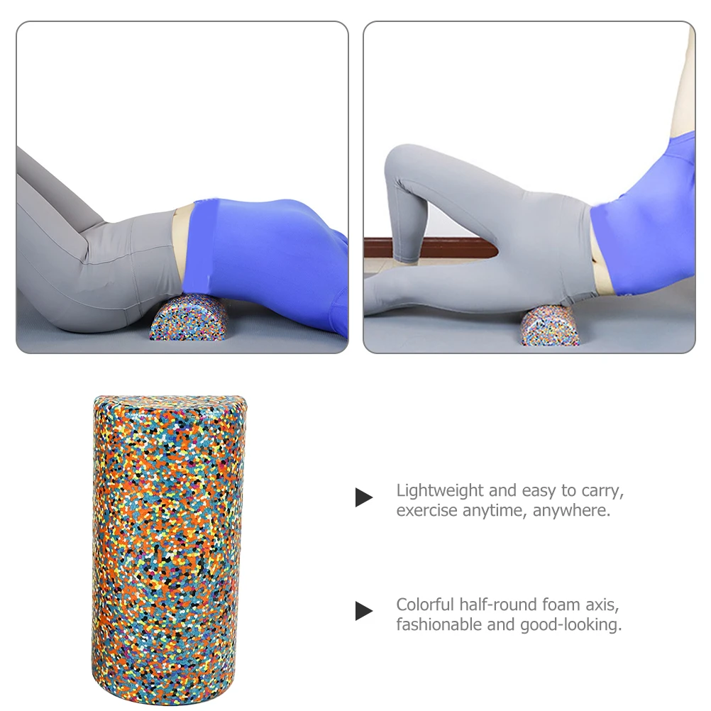 

Colorful Half Round Foam Roller Yoga Balance Semicircle Muscle Massage Tool Exercise Equipment Lightweight Portable