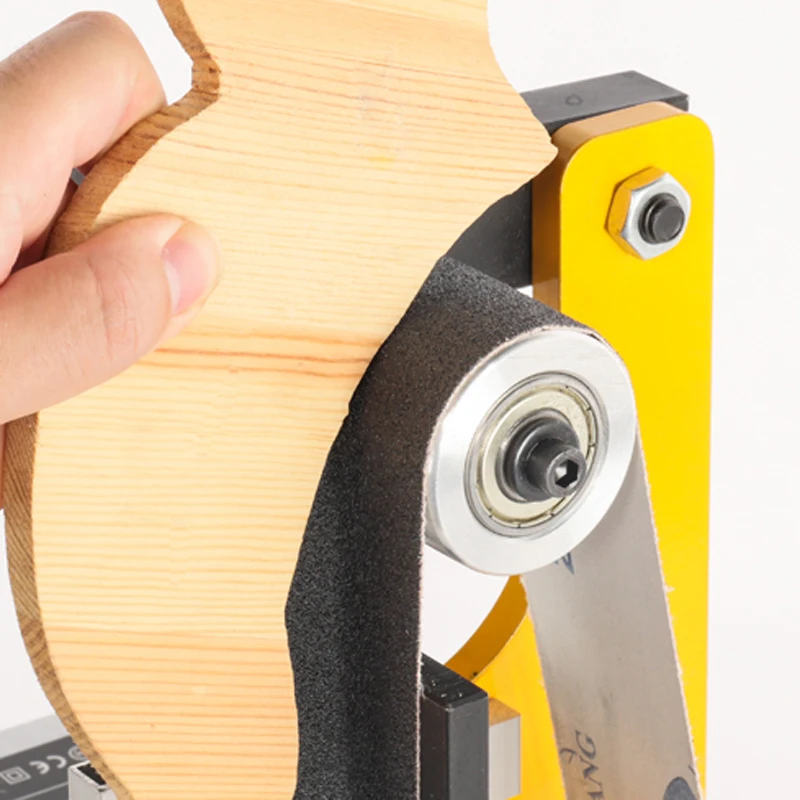 Industrial Belt Sander 1500W Metal Grinding Polishing Wire-drawing Polisher Desktop Wheel Sander Electric Stainless Steel