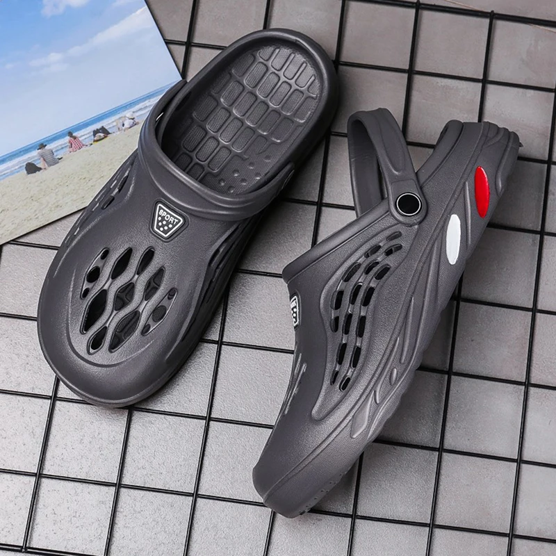 Sandali zoccoli estivi da uomo, ciabatte in EVA, scarpe da giardino per uomo e donna, sandali da spiaggia, ciabatte da esterno per coppia._voghion.com