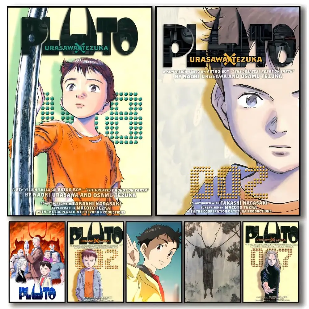 Sci-fi manga PLUTO Poster Aesthetic Dorm & Bedroom Wall Art Decor