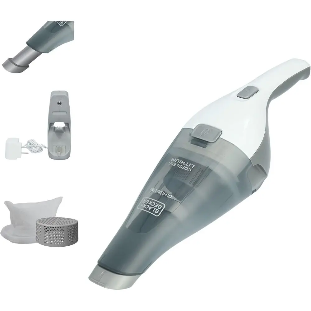 

dustbuster Cordless Handheld Vacuum, Portable Car Vacuum Cordless Rechargeable, Wall Mount, Strong Suction QuickClean