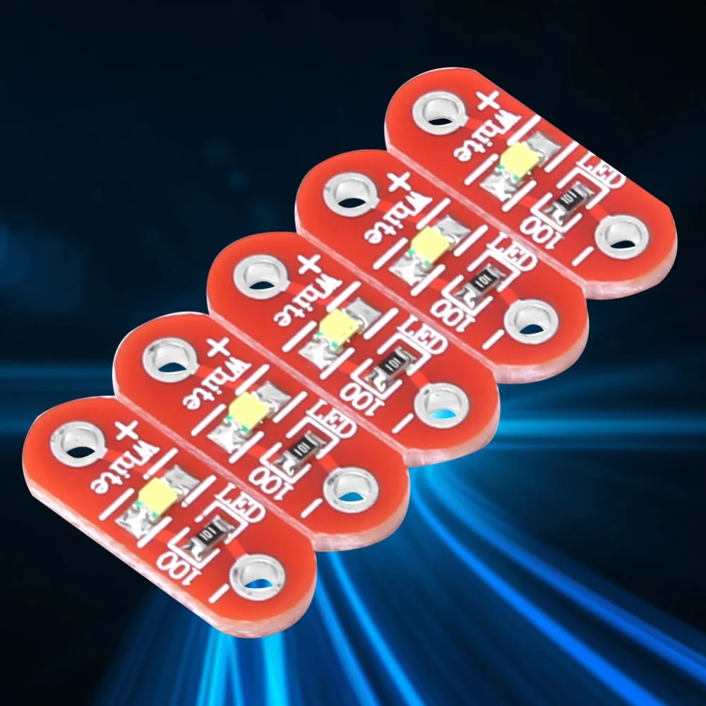 50 pièces LED blanche pour Module LED LilyPad 3 ~ 5V tension de fonctionnement monté en Surface LED monté en Surface conception de petite taille