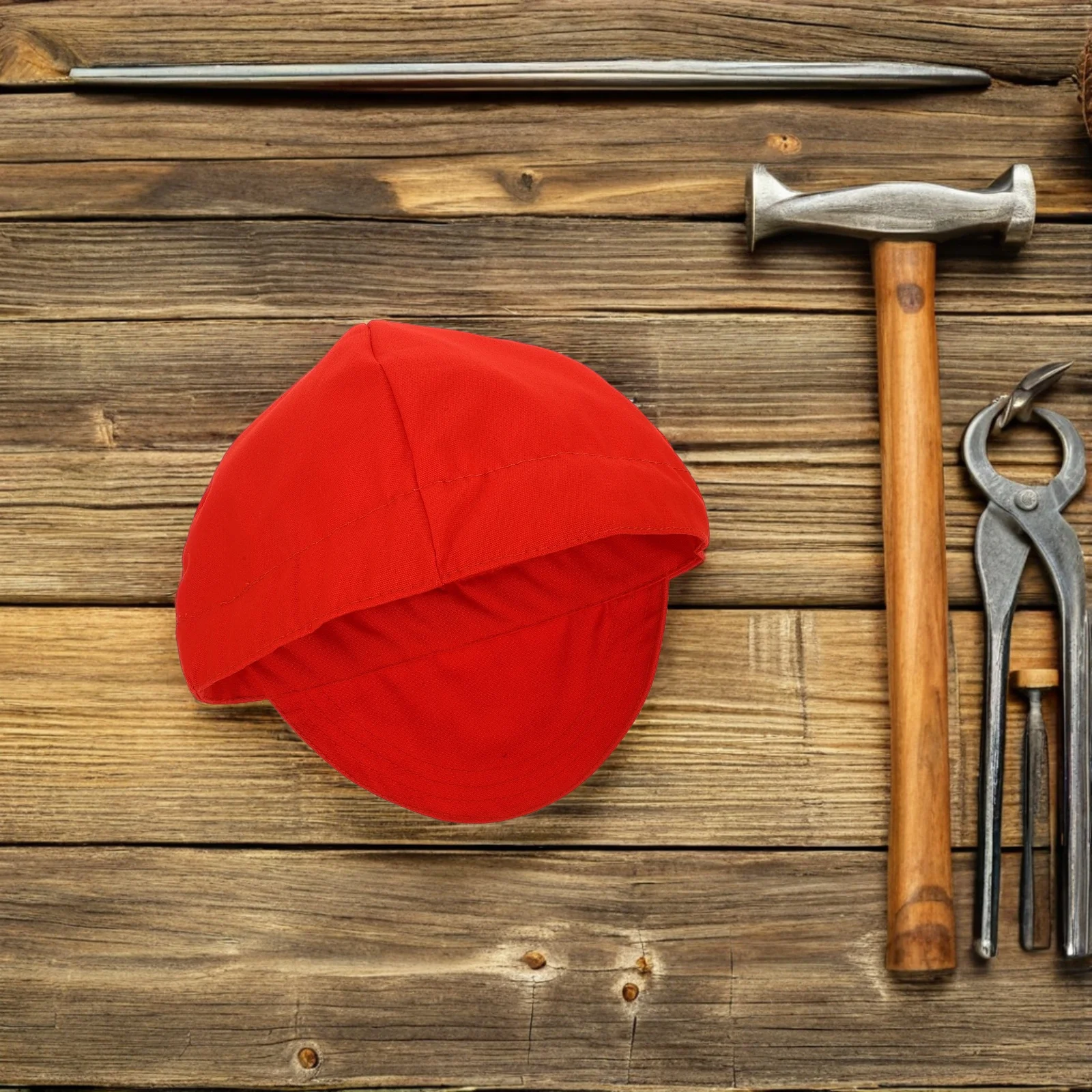 

Flame Retardant Welding Cap Gray Windproof Dustproof Protective Hat for Electric Welding Welder Gear Weld Caps for Men