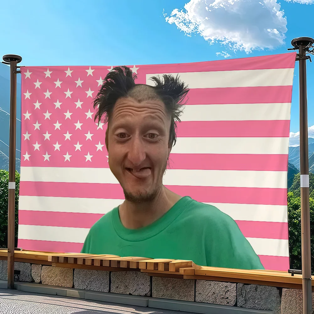 Funny D-Daniel L-Larson flag Advertising Banner for Camping Decoration Outdoor & Garage Wall Hanging Decorations